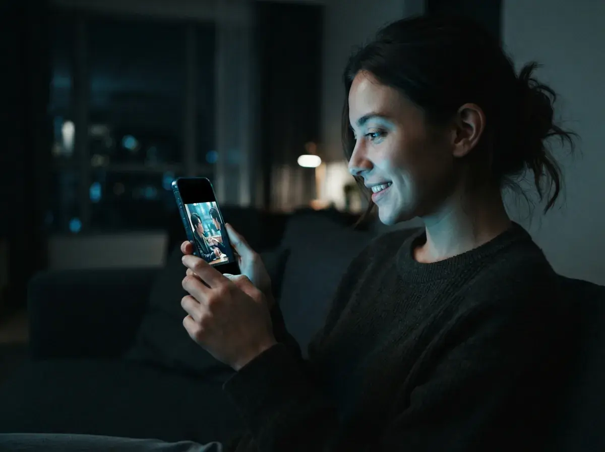 A modern creative workspace producing episodic AI video content